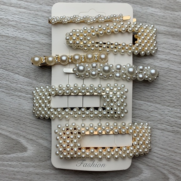 NEW Pearl hair clips, barrettes, accessories - Picture 5 of 12